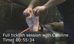 Full ticklish session with Caroline