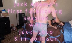 Jack Adamo gets his first fucklicking scene and Jacki gets Slim's cream (1080p)