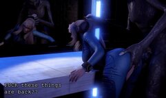 ALIEN DESTROY BLONDE PUSSY AND MOUTH