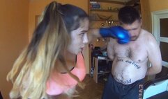 HARD THAI BOX TRAINING VLOG - I USE MY HUSBAND'S FACE AS A BOXING BAG - INHUMAN FULL POWER PUNCHES