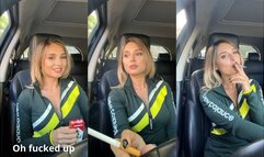 I'm driving in the car, smoking and talking with you