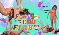 4K Ziva Fey Feet Fight Featuring Blueberry Fairy