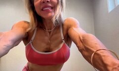 Muscle Talk Shredded Pink Nighty Full Body Posing