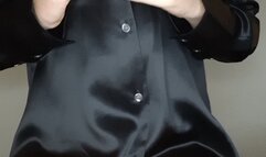 Stethoscope + silk button up shirt