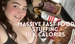 MY BIGGEST STUFFING YET! I'm Going to BURST! *KFC, TacoBell, Krispy Kreme
