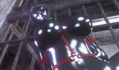 Leather Spy Bondage & Dildo Sex