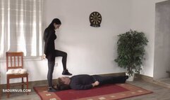 Under Dyanna's black sneakers mp4