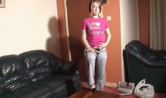 Walking On The Table With Her Heels