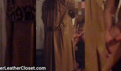 Brown Leather Mistress Slave Cock Toy