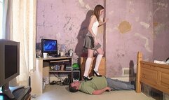 Daniele Walks On Her Slave In Heels