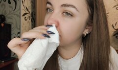 Angelica clears her nose