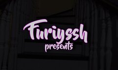 maid masturbates on the stairs