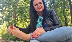 My Long Red Toenails