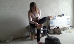 Dirty feet and cum on them