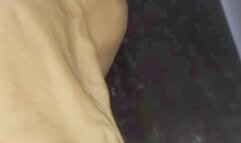 Tempest flexing and show off veins while riding bus