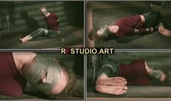Leya in a sticky situation - Struggle and deprivation in the tight embrace of tape - Part 2 (HD 720p MP4)