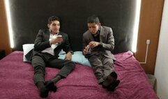 Two Young Sexy Business Men Foot Worship & Nipple Play
