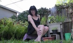 Fisting My Ass in the Backyard