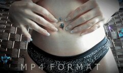Black Spider Belly Ring Fingering (HD) MP4