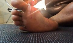 Dripping Hot wax on Soles  smaller