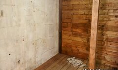 Pole Tied & Pleading: Pretty Black Girl Victoria Ransom gets Tied Up, Ball Gagged and Groped! WMV Version