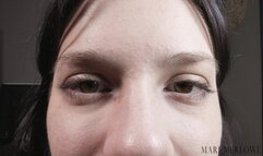 Extreme Close Up Eye and Face Worship - Mari Merlowe