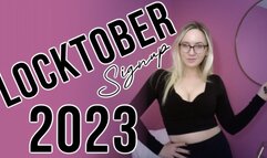 LOCKTOBER - Sign Up - 2023