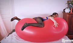 Q893 Long passionate riding, humping and ripping of a huge balloon - 480p