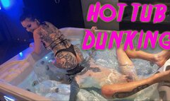 Hot Tub Dunking with Mistress Demoness Luna Maz Morbid - Foot Fetish Face Sitting Dunking Femdom @mazmorbidfetish