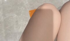 Sama just bought a pair of new shoes