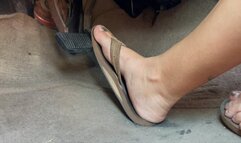 Revving and Driving in my Filthy Rainbow Sandals