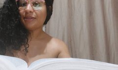 Nerd pees your dick while riding it and stuffs panties