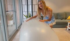 Riding MOAB airship balloon naked until it pops!