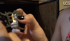 Lesbian Lovers Pleased Burning Army Men