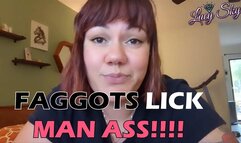 Faggots Lick Man Ass