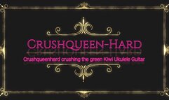 Kiwi Ukulele guitar crush in nylons feet and sandals