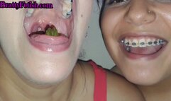 Trick or treat? Smell our feet! Vore candy in filthy socks