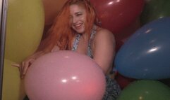 Galas Balloon Angels Getting Wet in the Shower Balloons Popping