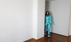 Beauty in Green Ski Suit