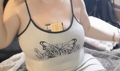 little grey dress and smoking