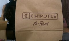 NYC Arches gives amazing footjobs! Fast stroke footjob with a Chipotle dick surprise! Some Nylon Footjob in beginning