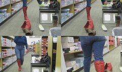 TRYIN ON CHUCKS AND RED BOOTS