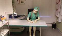 Nurse Nelli fucks herself at work