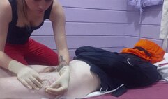 Needles, wax and facesitting edging (WMV)