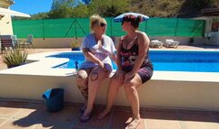 Shaving Devon's Hairy Pussy