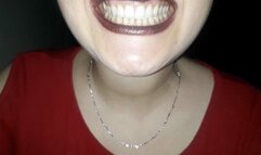 Show my mouth and teeth