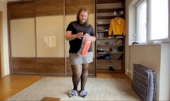 Showing lyzzard my new shoes