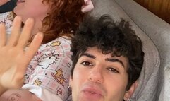 Blorty punishes ginger and diaper fucks her outside