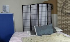 Mistress Olivia is so tired coming back home and taking an immediate nap on her bed while her slave girl sneaks in to lick her Mistress's boots