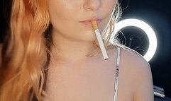 Smoking fetish girl,